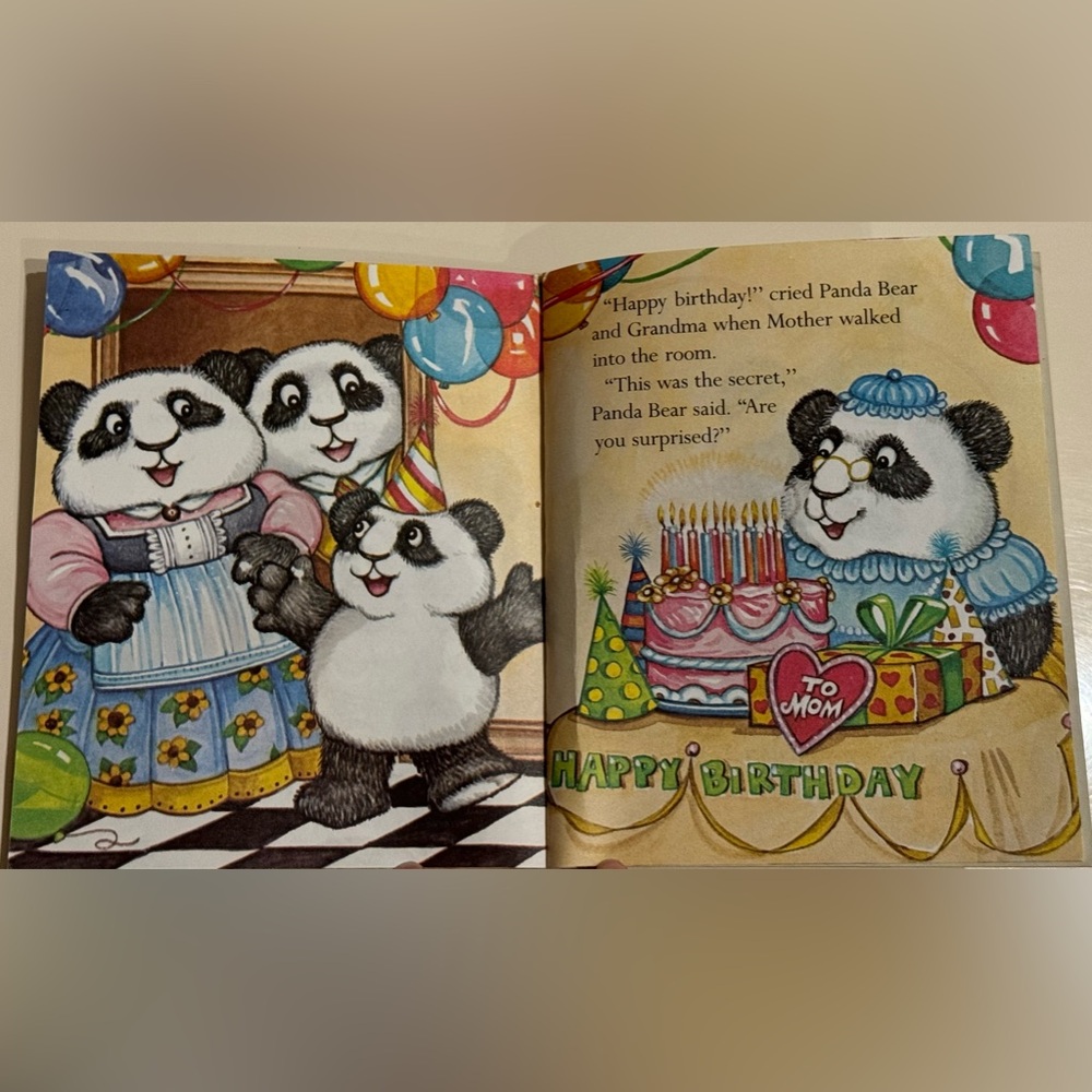 Vintage 1982 Panda Bear's Secret - First Little Golden Book Muntean Santoro - Picture 13 of 16
